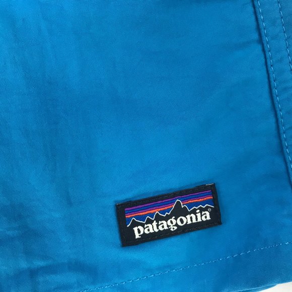 PATAGONIA Women's Shorts Size Small.Solid Blue.